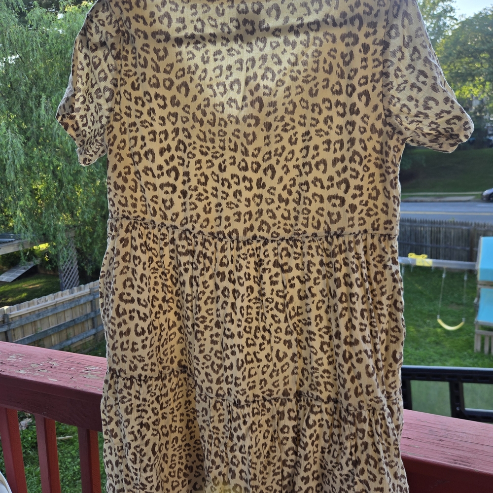 GAP Leopard Print Mini Dress